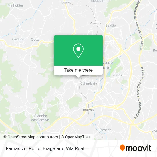 Famasize map