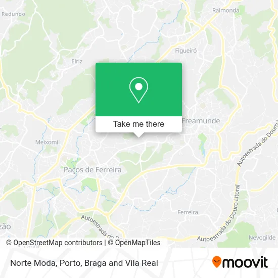 Norte Moda map