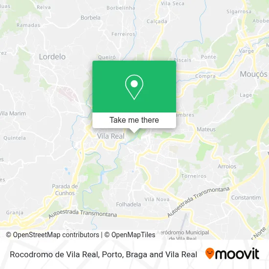 Rocodromo de Vila Real map