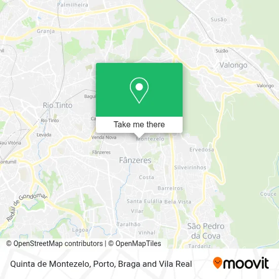 Quinta de Montezelo map