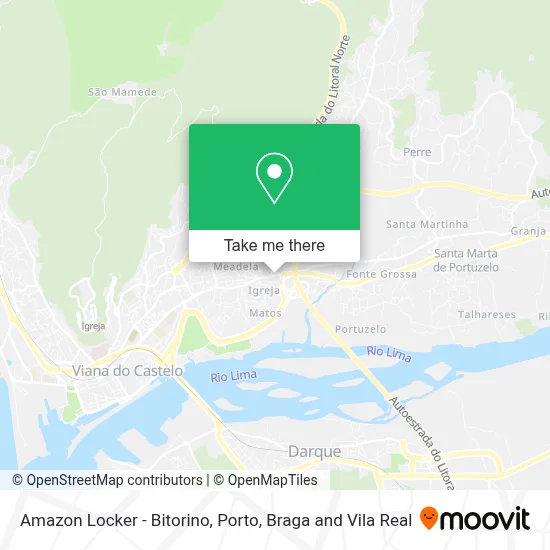 Amazon Locker - Bitorino map