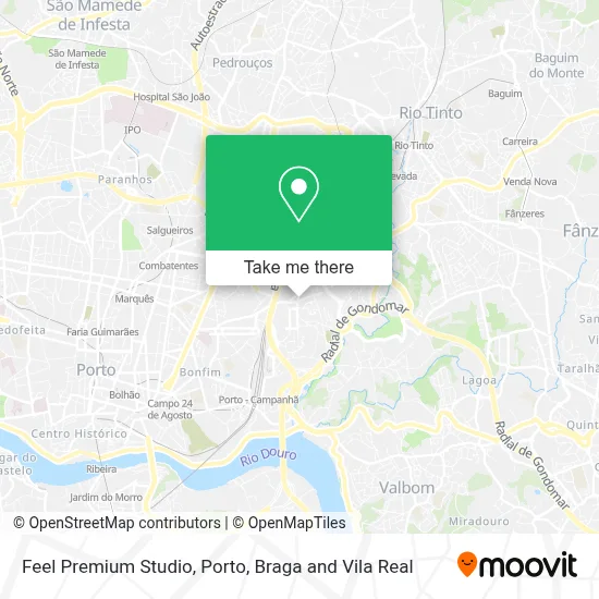 Feel Premium Studio map