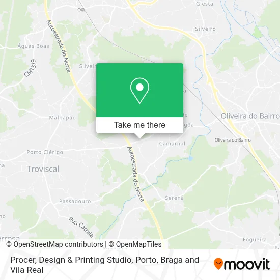 Procer, Design & Printing Studio map
