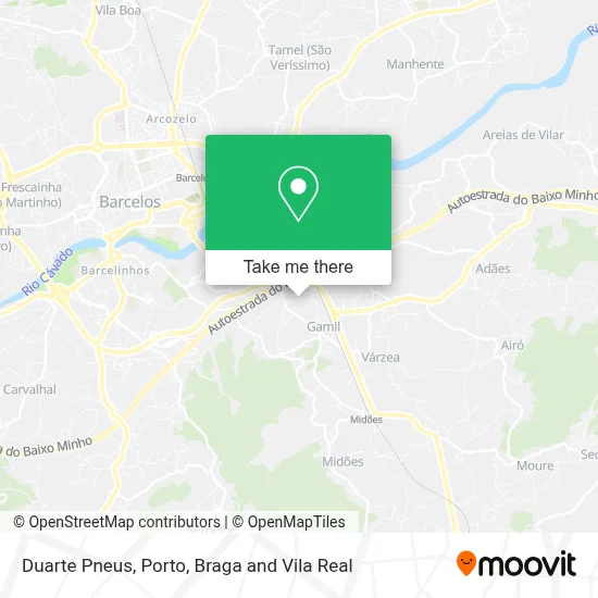 Duarte Pneus map
