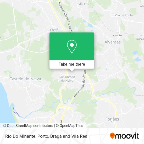 Rio Do Minante mapa