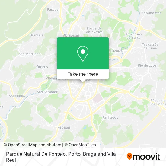 Parque Natural De Fontelo map