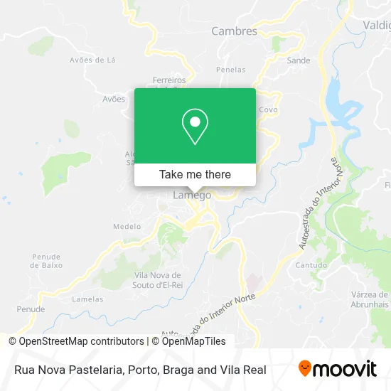 Rua Nova Pastelaria map