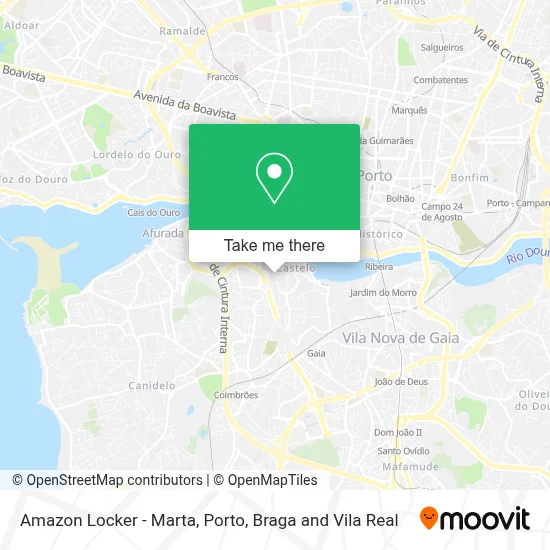 Amazon Locker - Marta map