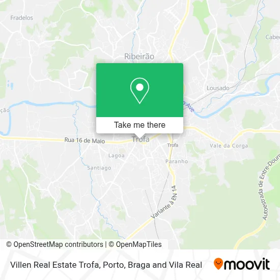 Villen Real Estate Trofa map