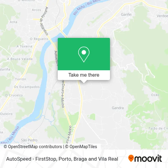 AutoSpeed - FirstStop map