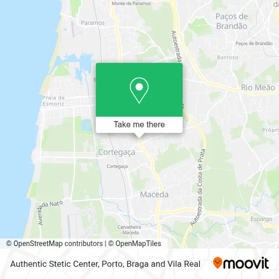Authentic Stetic Center map