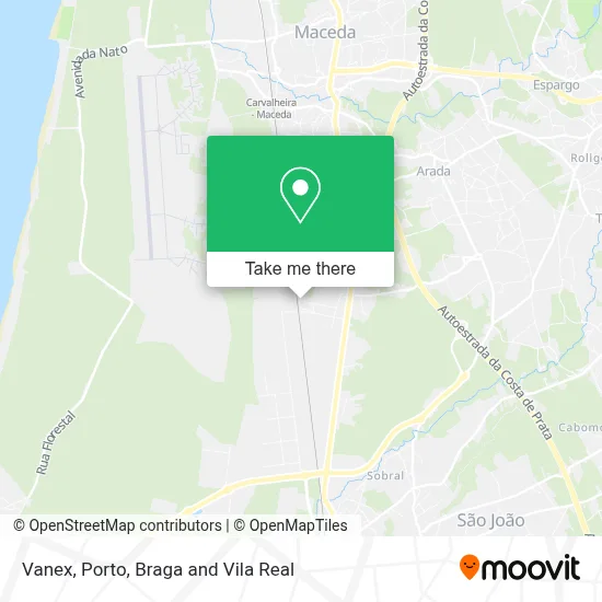 Vanex map