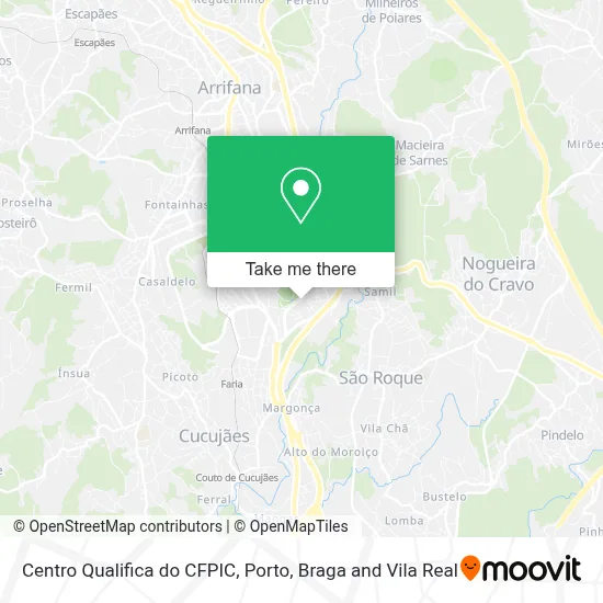 Centro Qualifica do CFPIC map