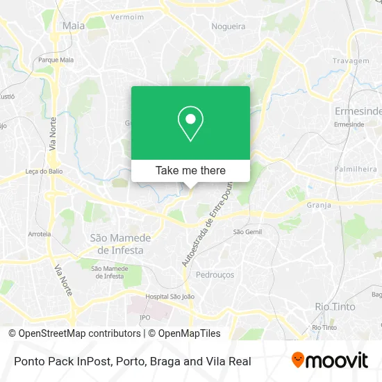 Ponto Pack InPost map