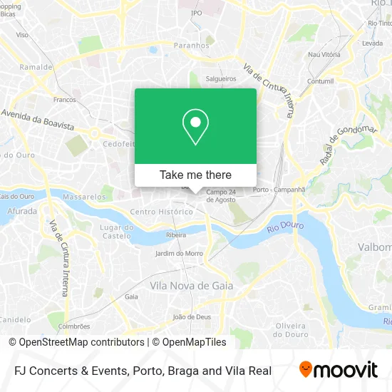 FJ Concerts & Events map