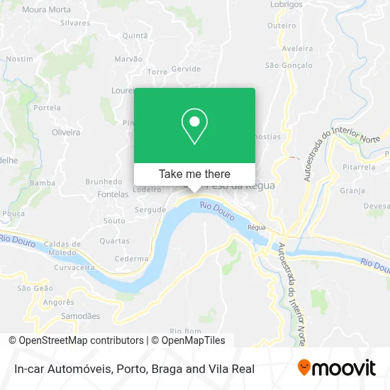 In-car Automóveis map
