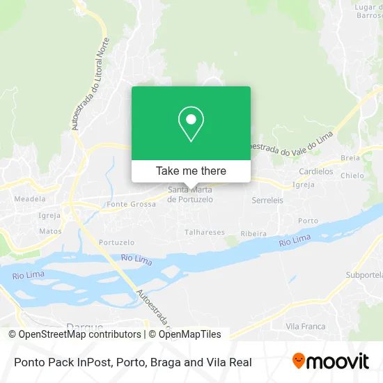 Ponto Pack InPost map