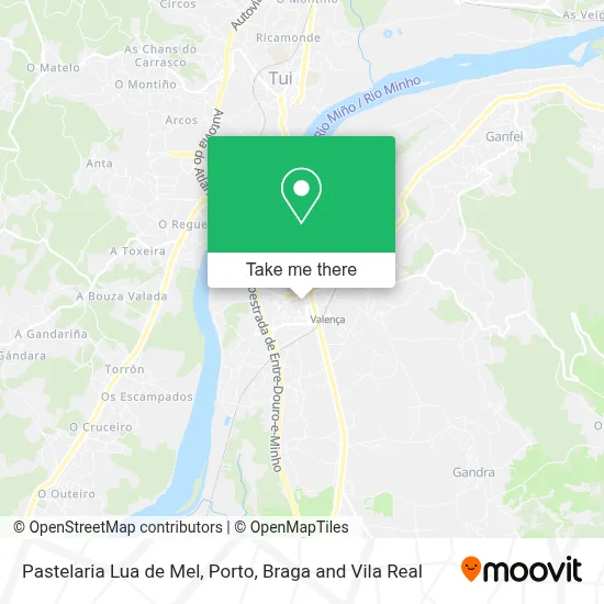 Pastelaria Lua de Mel map