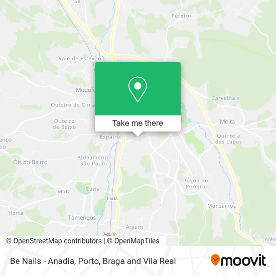 Be Nails - Anadia map