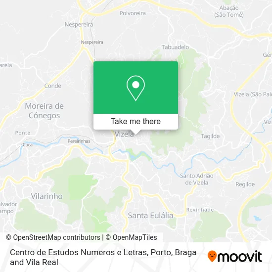 Centro de Estudos Numeros e Letras map