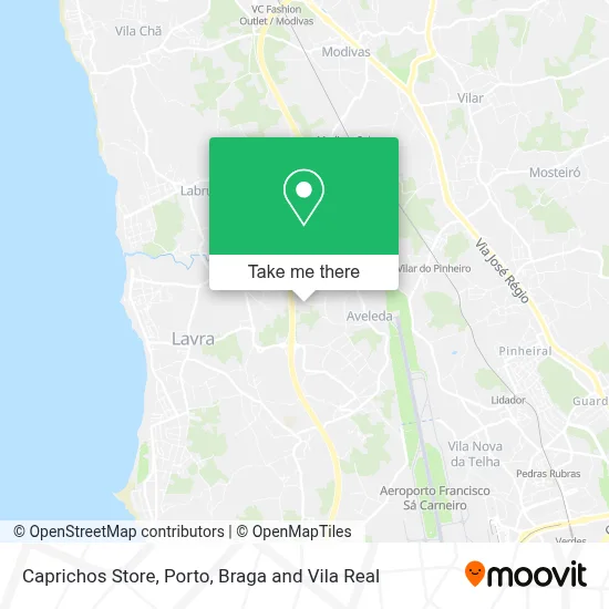 Caprichos Store map