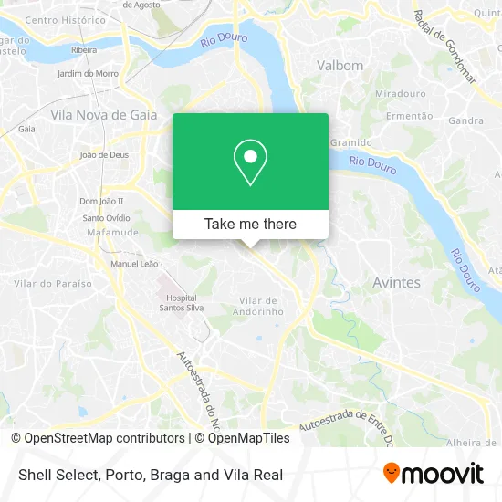 Shell Select mapa