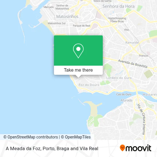A Meada da Foz map