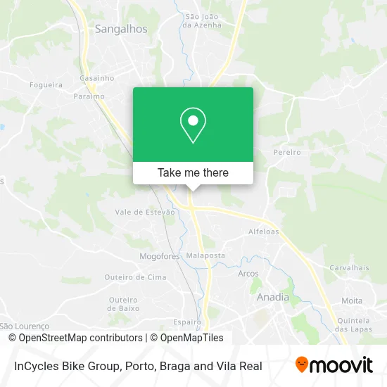 InCycles Bike Group map