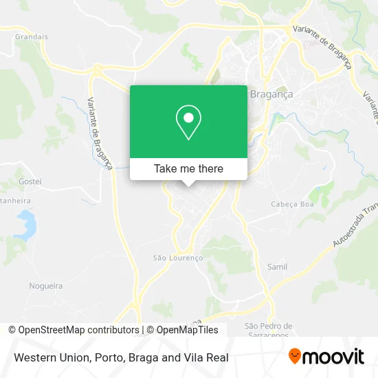 Western Union map