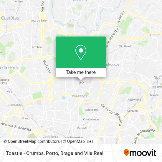 Toastle - Crumbs map