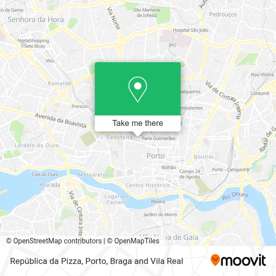 República da Pizza map