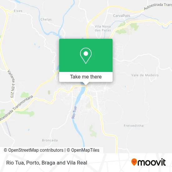 Rio Tua mapa