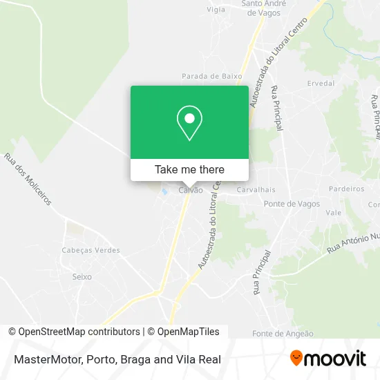 MasterMotor map