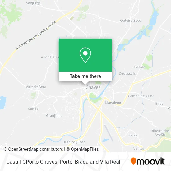 Casa FCPorto Chaves map