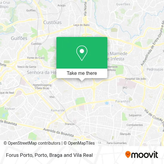 Forus Porto map