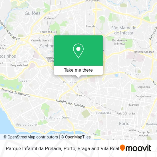 Parque Infantil da Prelada map