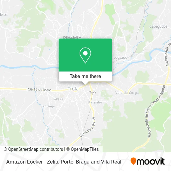 Amazon Locker - Zelia map