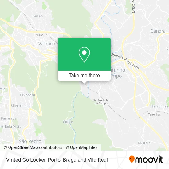 Vinted Go Locker map