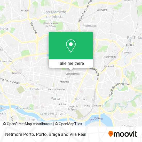 Netmore Porto map