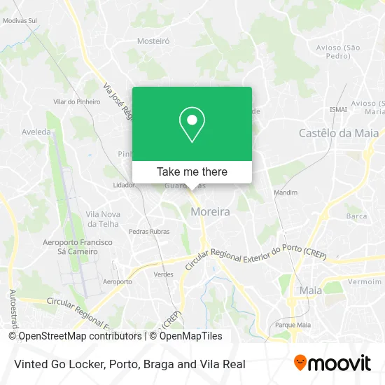 Vinted Go Locker map