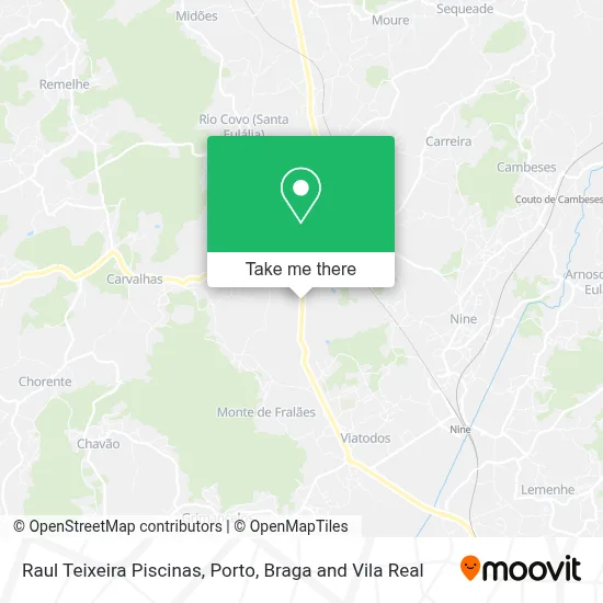 Raul Teixeira Piscinas map