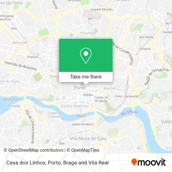Casa dos Linhos map