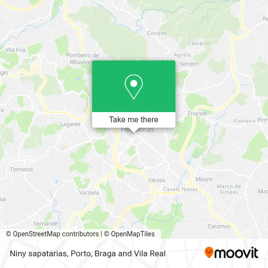 Niny sapatarias map