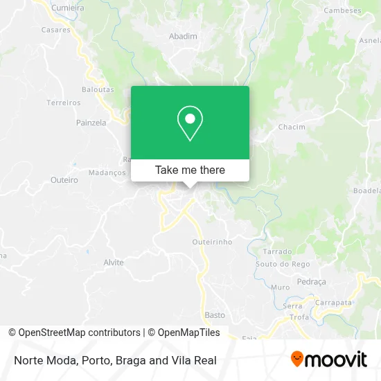 Norte Moda map