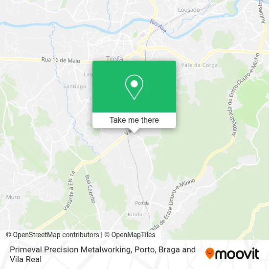 Primeval Precision Metalworking map