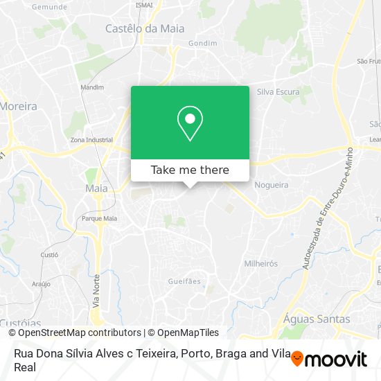 Rua Dona Sílvia Alves c Teixeira mapa