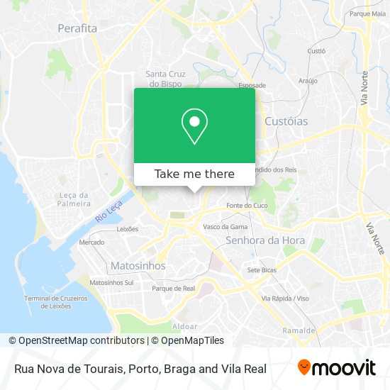 Rua Nova de Tourais mapa