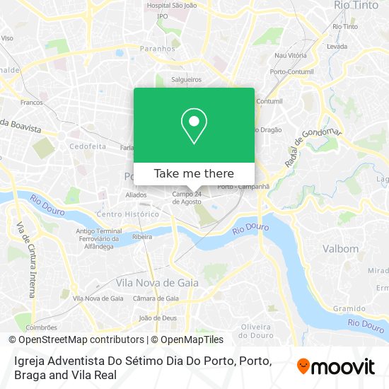 Igreja Adventista Do Sétimo Dia Do Porto map