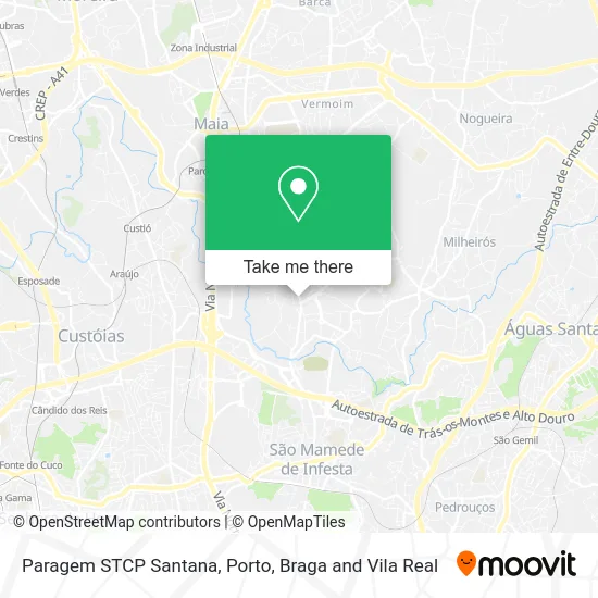 Paragem STCP Santana map