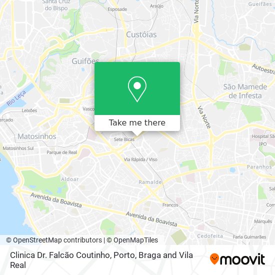 Clinica Dr. Falcão Coutinho map